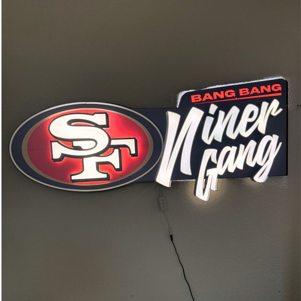 Bang Bang Niner Gang Litbox - Custom LED Light Box
