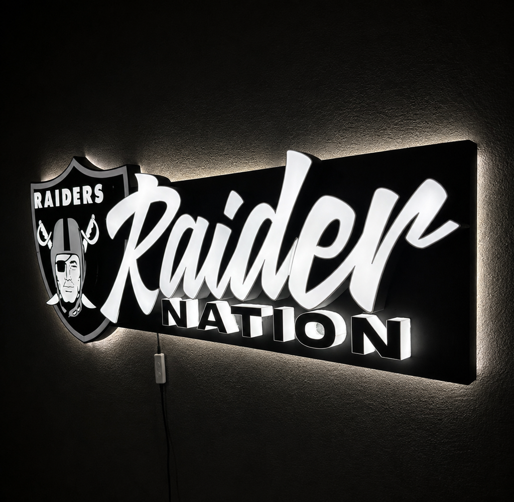 Raider Nation Litbox - Custom LED Sign