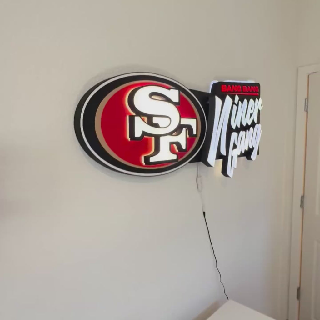 Bang Bang Niner Gang Litbox - Custom LED Light Box